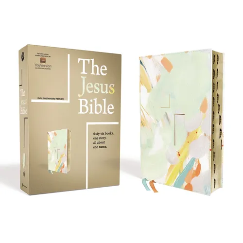 The Jesus Bible, ESV Edition, Leathersoft, Multi-Color/Teal, Indexed - Imitation Leather