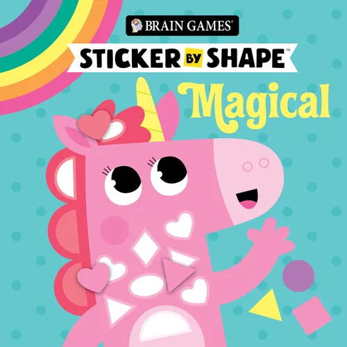 Brain Games - Sticker by Shape: Magical (for Kids Ages 3-6) - Paperback