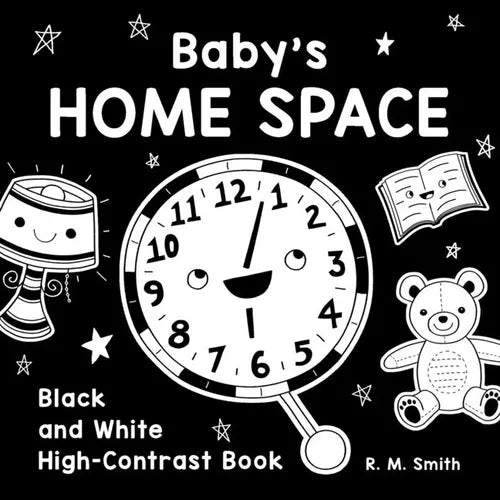 Baby's Home Space: Black and White High-Contrast Book - Paperback