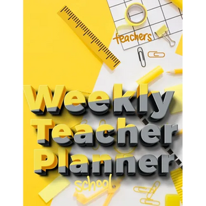 Weekly Teacher Planner: Academic Year Lesson Plan and Record Book - Undated Weekly/Monthly Plan Book - 52 Week - Paperback