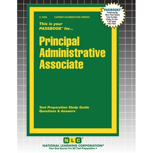 Principal Administrative Associate - Paperback