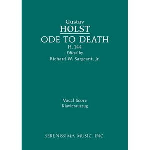 Ode to Death, H.144: Vocal score - Paperback