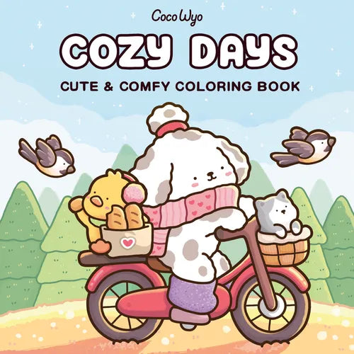 Cozy Days: Coloring Book for Adults and Kids - Paperback