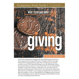 What Jesus Said About... Giving Study Guide - Paperback
