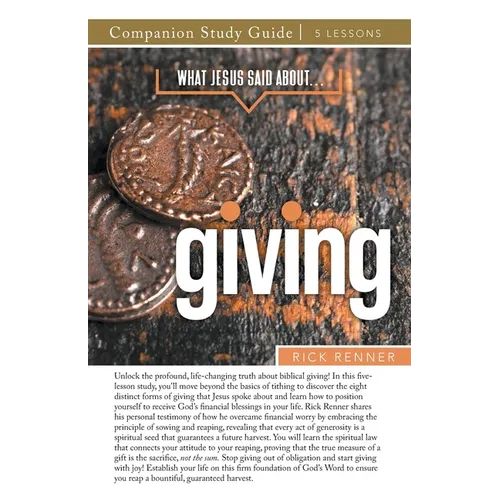 What Jesus Said About... Giving Study Guide - Paperback