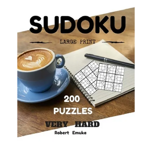 Sudoku Large Print 200 Puzzles Very Hard: Puzzles Books (Very Hard) - Paperback
