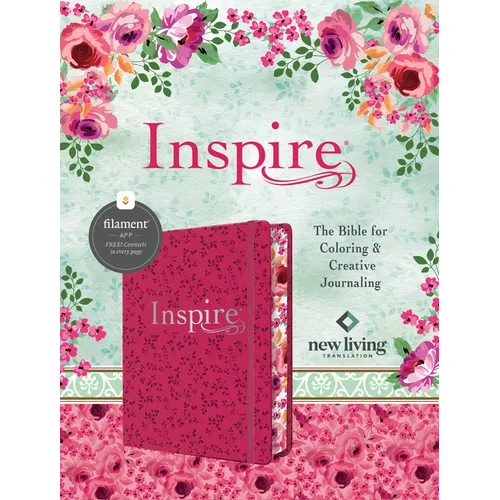Inspire Bible Nlt, Filament Enabled (Hardcover Leatherlike, Pink Peony) - Imitation Leather