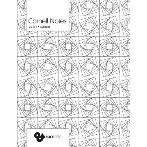 Cornell Notes: Geometric Vortex - Best Note Taking System for Students, Writers, Conferences. Cornell Notes Notebook. Large 8.5 x 11, - Paperback
