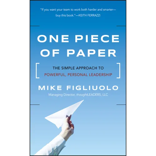 One Piece of Paper - Hardcover