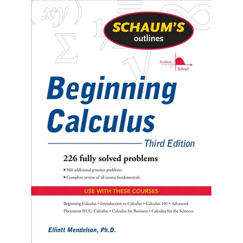 Schaum's Outline of Beginning Calculus - Paperback