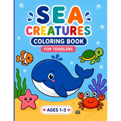 Sea Creatures Coloring Book for Kids - Paperback