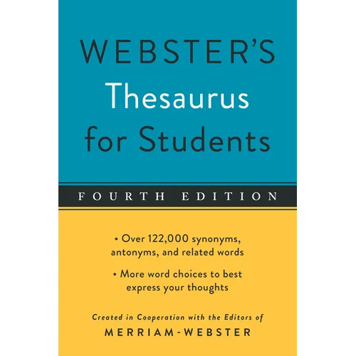 Webster's Thesaurus for Students, Fourth Edition - Paperback