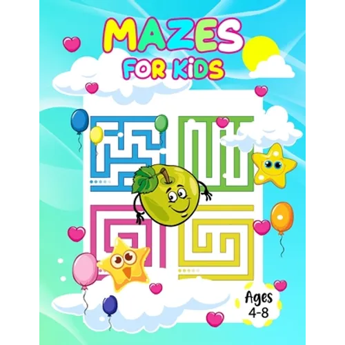 Mazes for kids ages 4-8: Awesome Mazes and Puzzles Activity Book for Kids: Mazes, Word Search, Connect the Dots, Coloring, Picture Puzzles, and More!
