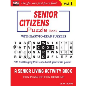 SENIOR CITIZENS Puzzle Book: Vol. 1 - Paperback