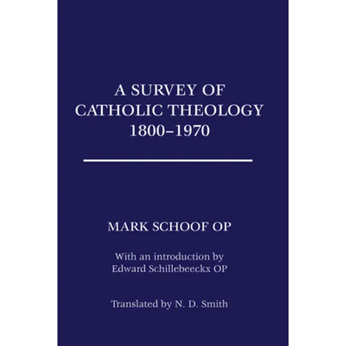 A Survey of Catholic Theology, 1800-1970 - Paperback