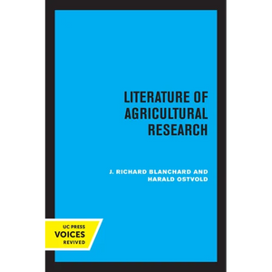 Literature of Agricultural Research - Paperback