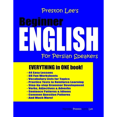 Preston Lee's Beginner English For Persian Speakers - Paperback