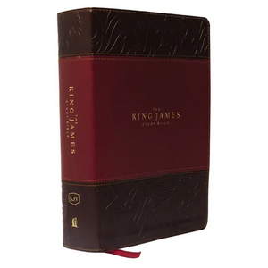 The King James Study Bible, Imitation Leather, Burgundy, Indexed, Full-Color Edition - Imitation Leather