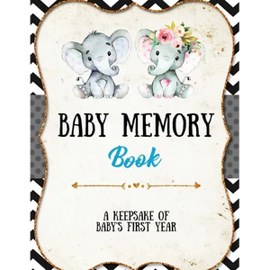 Baby Memory Book: Baby Memory Book: Special Memories Gift, First Year Keepsake, Scrapbook, Attach Photos, Write And Record Moments, Journal - Paperback