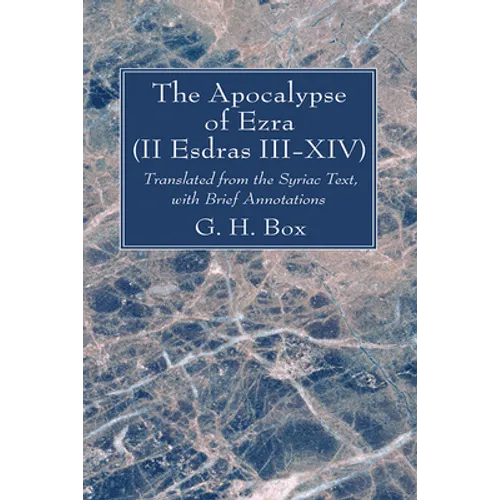 The Apocalypse of Ezra (II Esdras III-XIV) - Hardcover