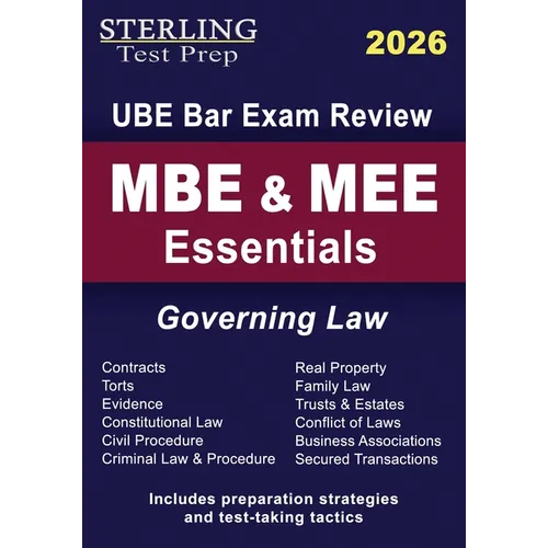 MBE & MEE Essentials: UBE Bar Exam Governing Law - Paperback