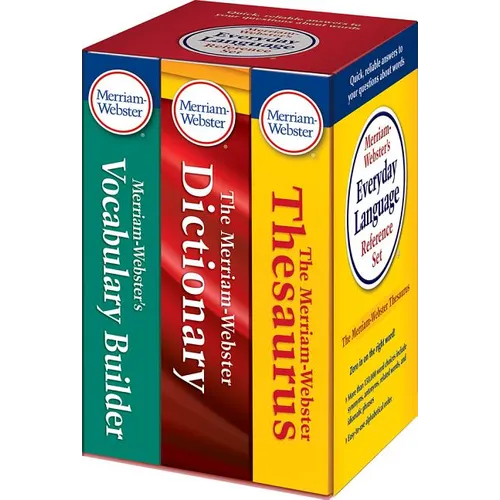 Merriam-Webster's Everyday Language Reference Set: Includes: The Merriam-Webster Dictionary, the Merriam-Webster Thesaurus, and the Merriam-Webster Vo - Boxed Set