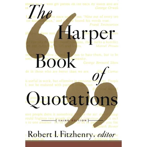 The Harper Book of Quotations Revised Edition - Paperback