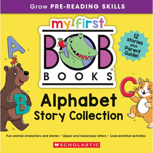 My First Bob Books - Alphabet Story Collection Bind-Up Phonics, Letter Sounds, Ages 3 and Up, Pre-K (Reading Readiness) - Library Binding