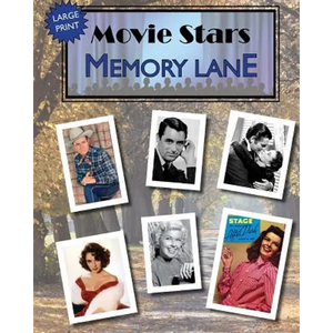 Movie Stars Memory Lane: large print book for dementia patients - Paperback