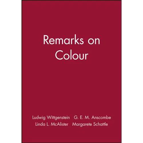 Remarks on Colour - Paperback