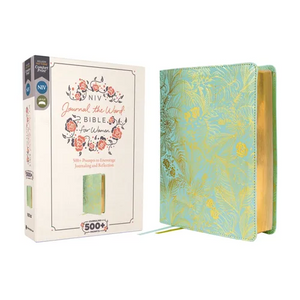 Niv, Journal the Word Bible for Women (Perfect for Note-Taking), Leathersoft, Teal, Red Letter, Comfort Print: 500+ Prompts to Encourage Journaling an - Imitation Leather