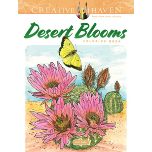 Creative Haven Desert Blooms Coloring Book - Paperback