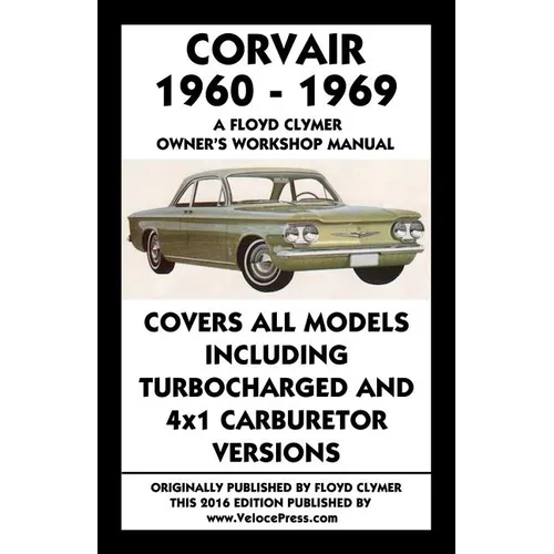 Corvair 1960-1969 Owner's Workshop Manual - Paperback
