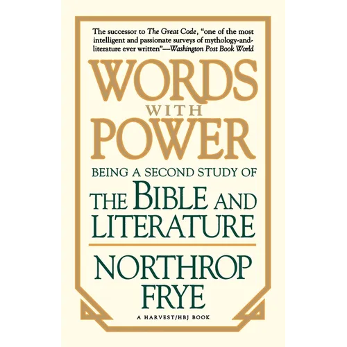 Words with Power: Being a Second Study the Bible and Literature - Paperback