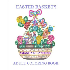 Easter Baskets: Adult Coloring Book - Paperback