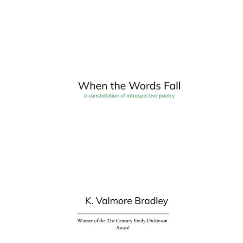 When the Words Fall A Constellation of Poems from a Spacekid's Perspective - Paperback