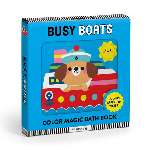 Busy Boats Color Magic Bath Book - Paperback