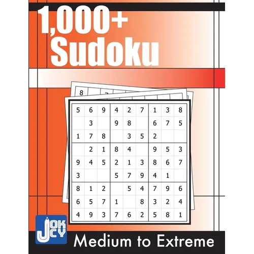 1000+ Sudoku: Medium, Hard, Expert and Extreme Puzzles for Adults - Paperback