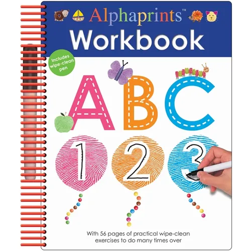 Alphaprints Workbook ABC (Wipe Clean Activity Book) - Spiral