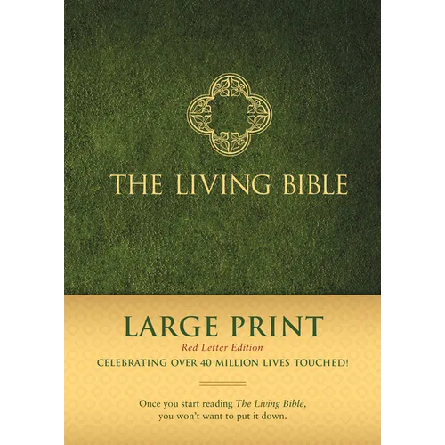 The Living Bible Large Print Red Letter Edition - Hardcover