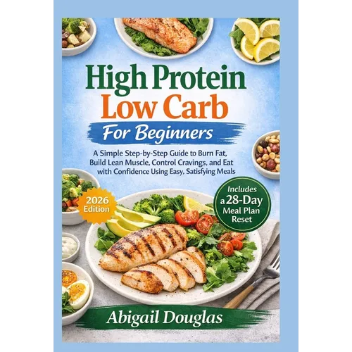 High Protein, Low Carb for Beginners: A Simple Step-by-Step Guide to Burn Fat, Build Lean Muscle, Control Cravings, and Eat with Confidence Using Easy - Paperback
