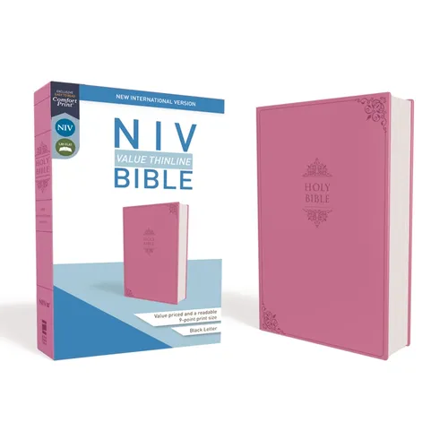 NIV, Value Thinline Bible, Imitation Leather, Pink - Imitation Leather