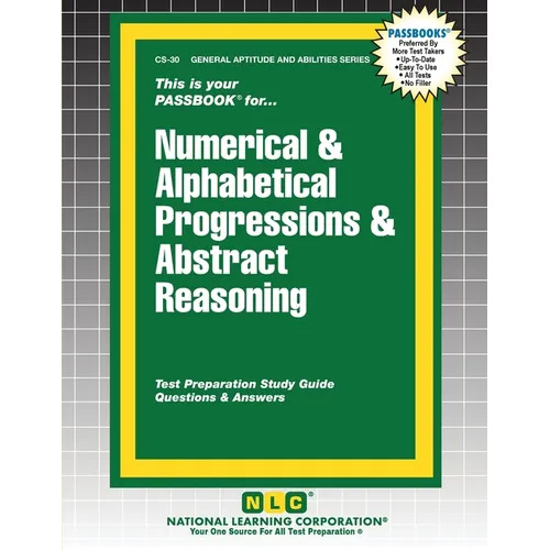 Numerical & Alphabetical Progressions & Abstract Reasoning - Paperback