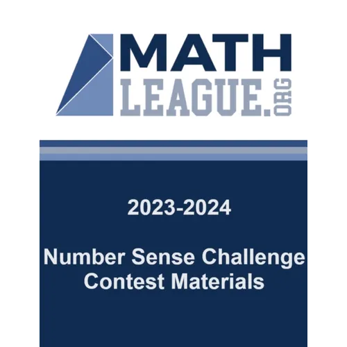 2023-2024 Number Sense Challenge Contest Materials - Paperback