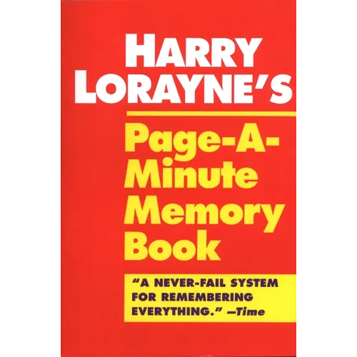 Harry Lorayne's Page-a-Minute Memory Book - Paperback
