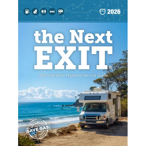 The Next Exit 2026: USA Interstate Highway Service Guide - Paperback