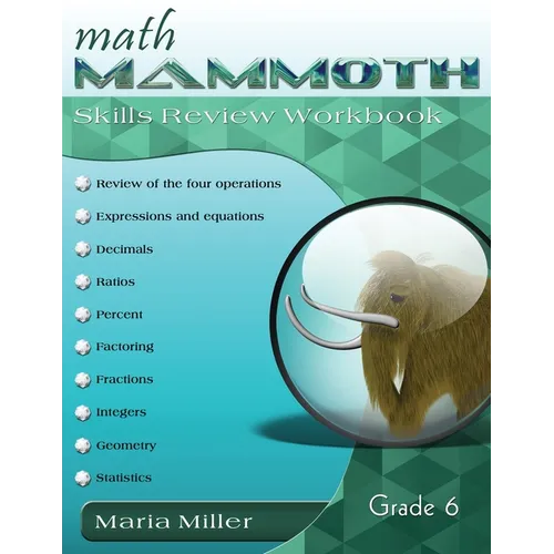 Math Mammoth Grade 6 Skills Review Workbook - Paperback
