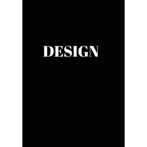 Design: Hardcover Black Decorative Book for Decorating Shelves, Coffee Tables, Desk, Bookcase, Living Room, Office, Home Accents - Hardcover