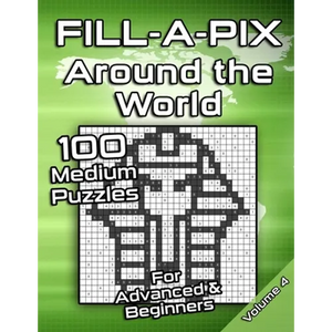Medium Fill-A-Pix Logic Grid Puzzle Book Around the World: Mosaic Puzzles for Advanced and Beginners Fun Brain Tease for Adults and Kids - Paperback