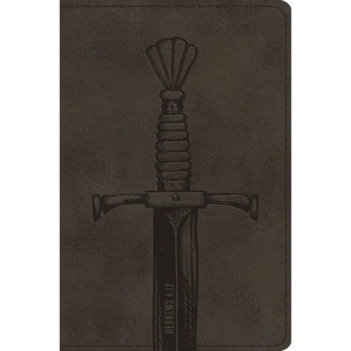 ESV Compact Bible (Trutone, Silver, Sword Design) - Imitation Leather